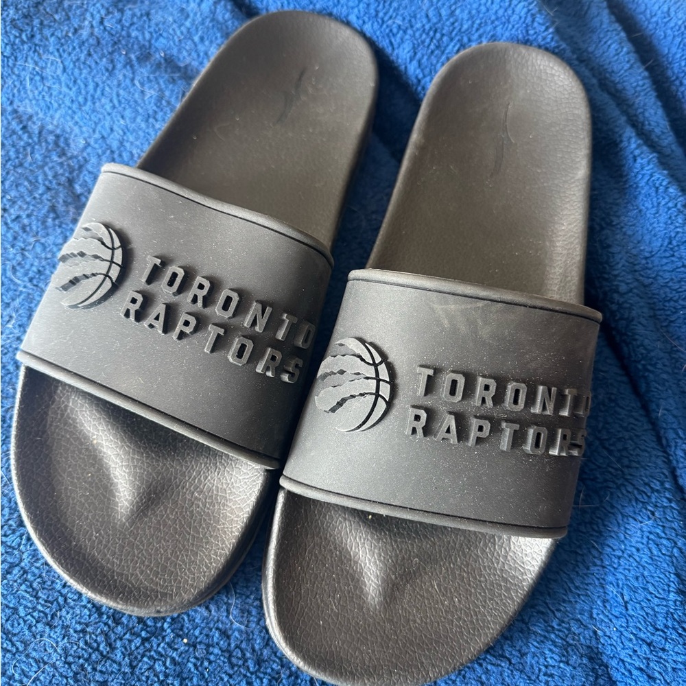 Toronto Raptors Black Slide Sandals